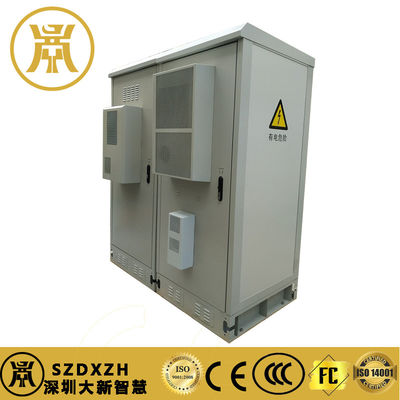 3 Compartimientos gabinete de almacenamiento de baterías de energía para la central eléctrica exterior con refrigeración