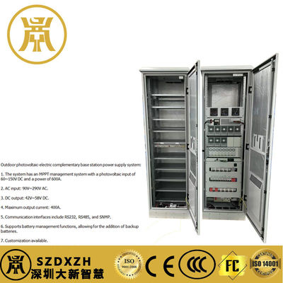 2 Compartimientos gabinete de energía exterior gabinete de suministro eléctrico resistente a la intemperie