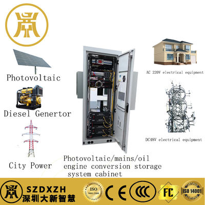 2 Compartimientos gabinete de energía exterior gabinete de suministro eléctrico resistente a la intemperie