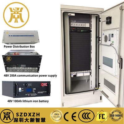 32U gabinete de alimentación exterior caja de alimentación integrada con fuente de alimentación de conmutación incrustada y PDU
