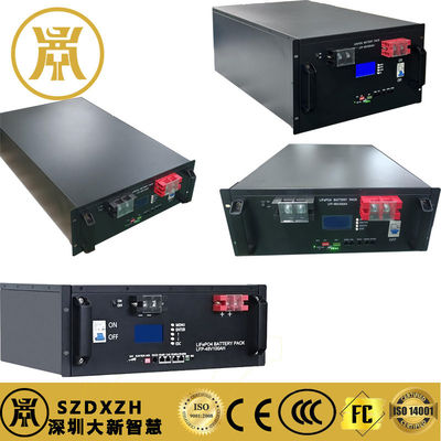 Batería de montaje en bastidor de 48 V negra 100Ah Lifepo4 Batería Incorporada