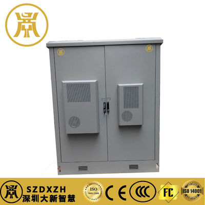 2 Compartimientos gabinete de energía exterior IP55 Batería de respaldo gabinete con refrigeración